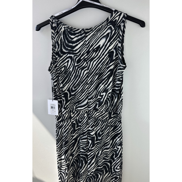 NWT Calvin Klein Zebra Animal Print Jumpsuit Drawstring Sleeveless Size 6 - Picture 12 of 14